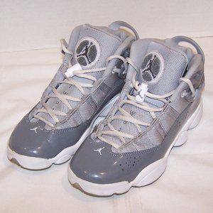 AIR JORDAN 6 RINGS GS COOL BASKETBALL SNEAKERS 6Y